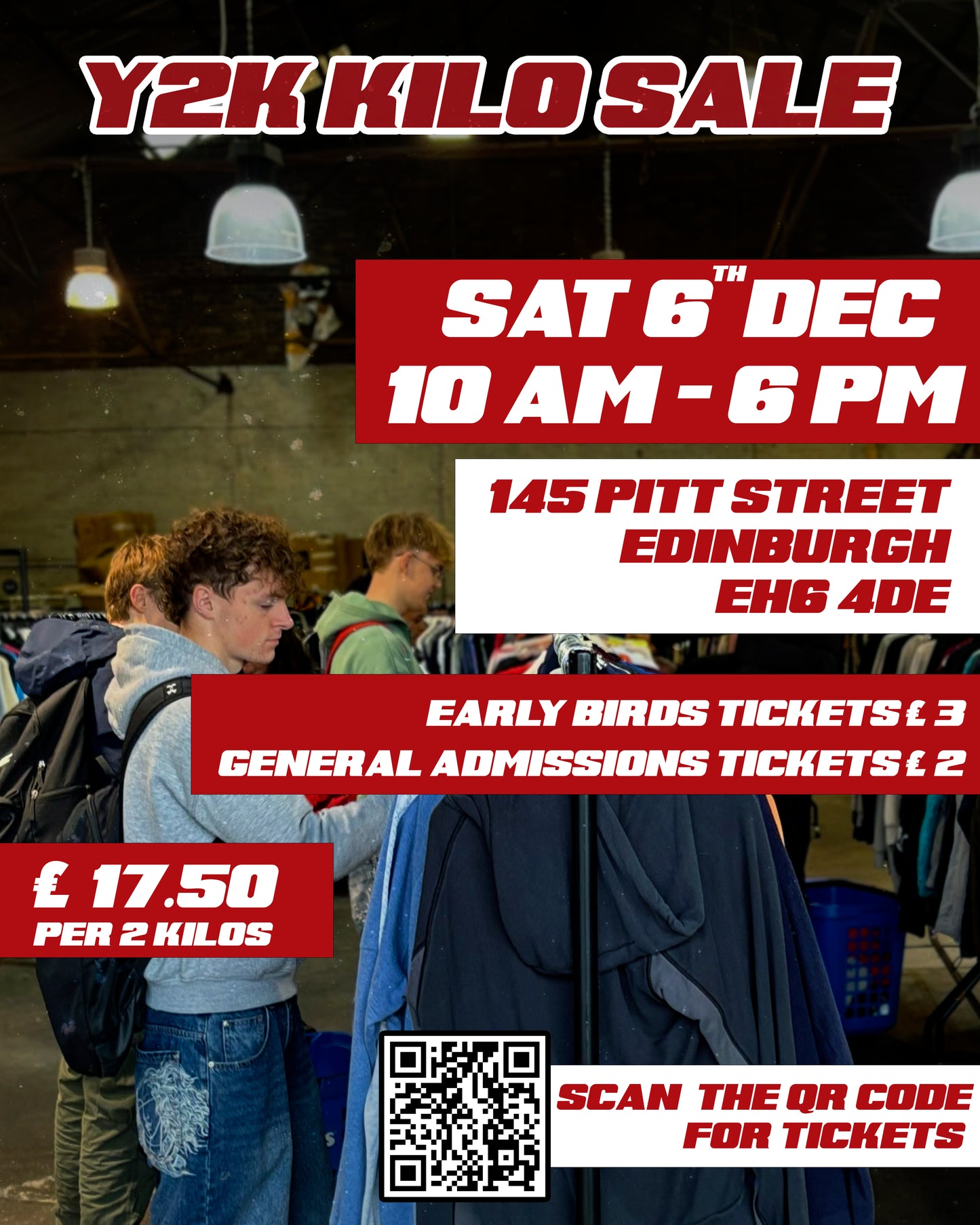 Y2K Kilo Sale - Edinburgh 6 December