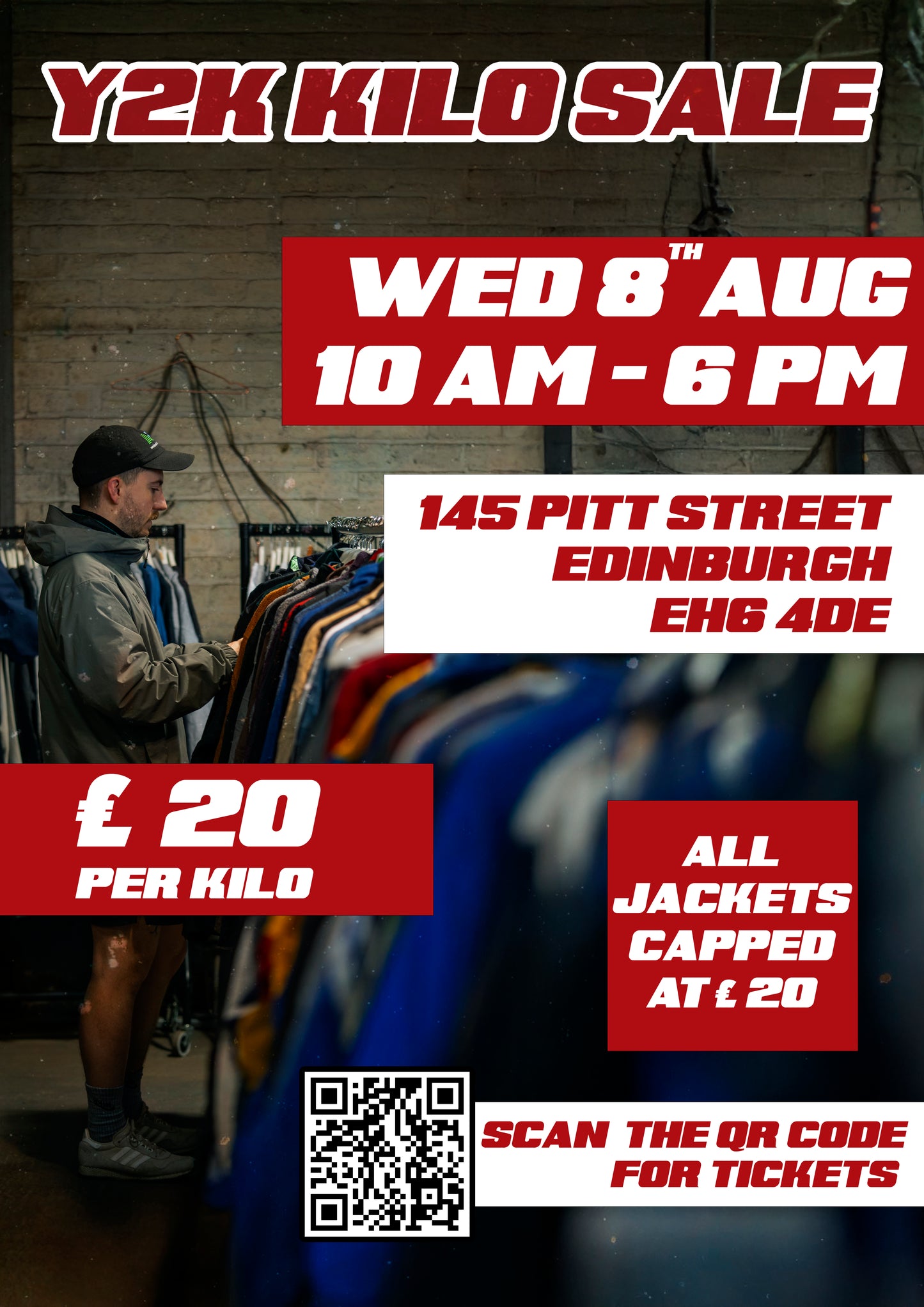 Y2K Kilo Sale - Edinburgh 8th August