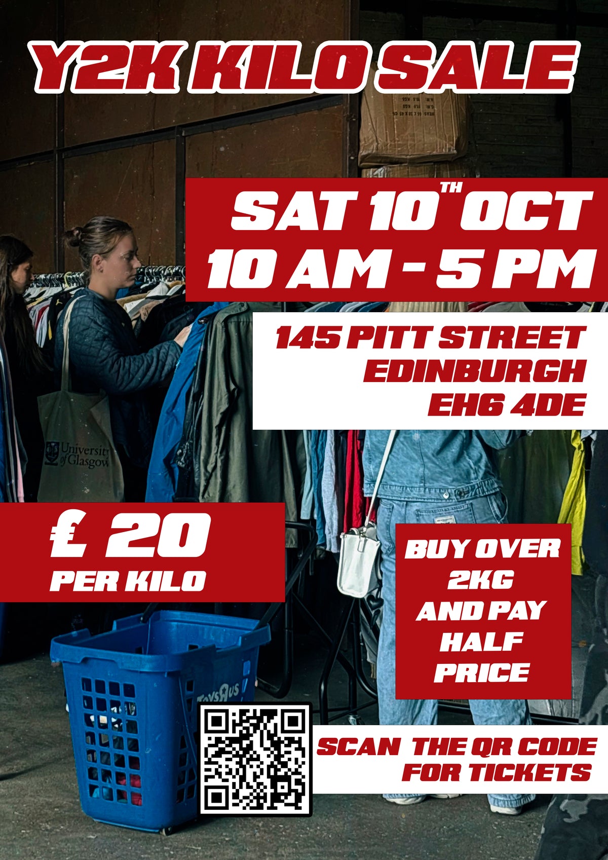 Y2K Kilo Sale - Edinburgh 10th October