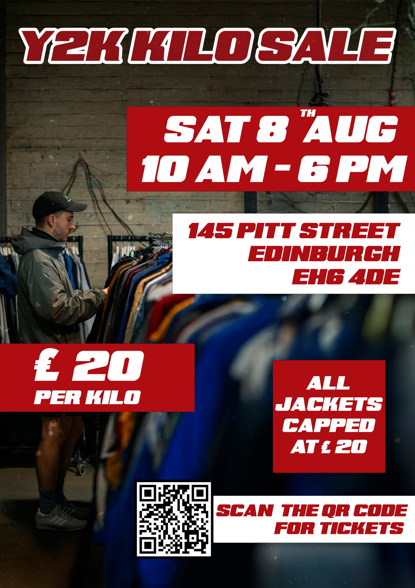 Y2K Kilo Sale - Edinburgh 8th August