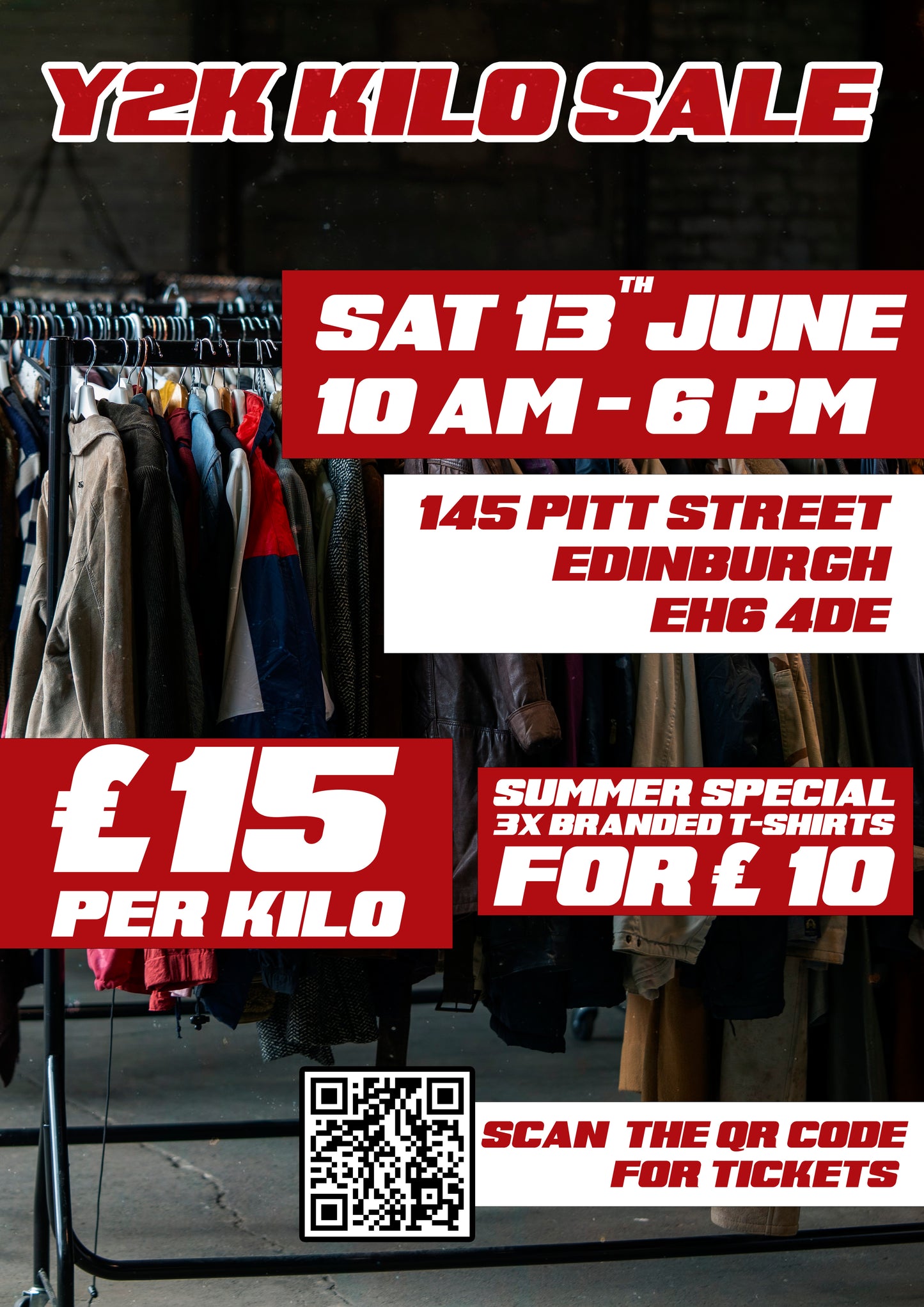 Y2K Kilo Sale - Edinburgh 13th June